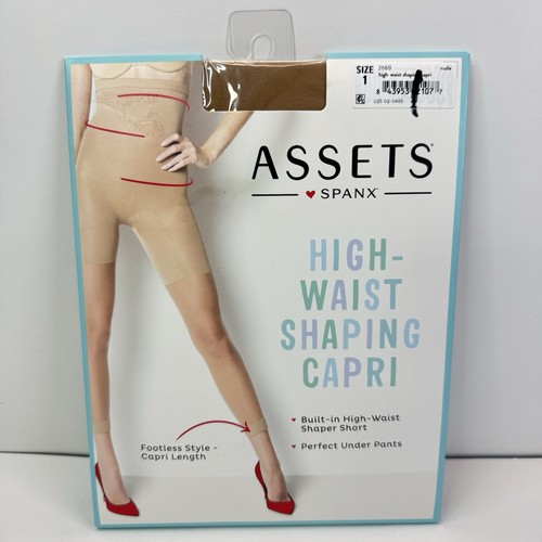 ASSETS by SPANX size 1 Nude High-Waist Shaping Capri Style 268B Footless NWT