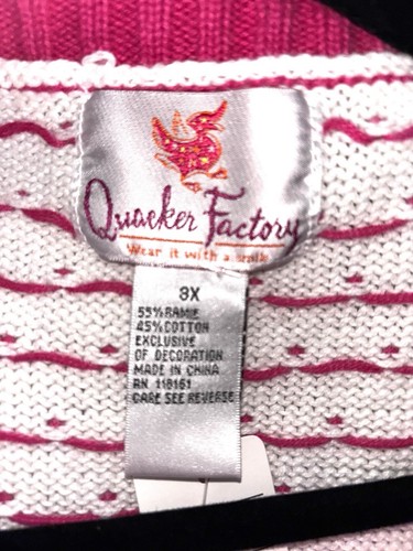 Quacker Factory NWT Multicolored Vest Plus Size 3X Mitten Decor Bells ๐ cute! - Picture 9 of 11
