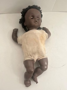 AFRICAN AMERICAN 15" DOLL FOR PARTS OR REPAIR MADE IN HONG KONG
