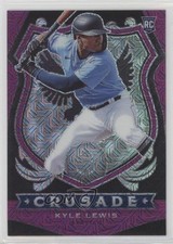 2020 Panini Chronicles Crusade Purple Mojo Prizm 23/75 Kyle Lewis #18 uk2