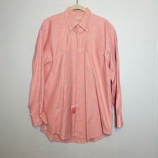 Peter Millar Gingham Plaid Collared Button Down Shirt Cotton Sz M