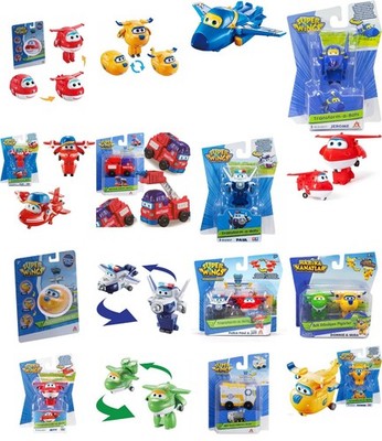 Super Wings Transform-a-Bot / Ei Figur Wählen Sie Ihr Modell 6 cm Sammler Spi...