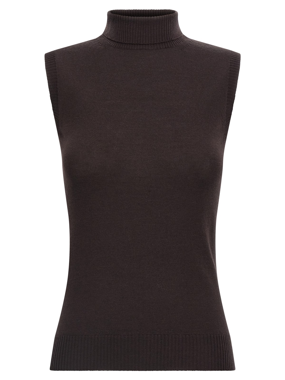 Sportmax Brown Virgin Wool Cardigan