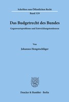 Johannes HengstschläGer | Das Budgetrecht Des Bundes. | Taschenbuch | Deutsch