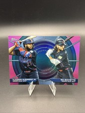 2025 Topps Series2 Dynamic Duos Vladamir Guerrero Jr and Bo Bichette Pink Holo