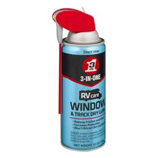 RV Window  Track Dry Lube with Smart Straw, 10 OZ - Sprays 2 Ways