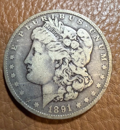 1891-O Morgan Silver Dollar - 90% US Coin. Estate Attic fine