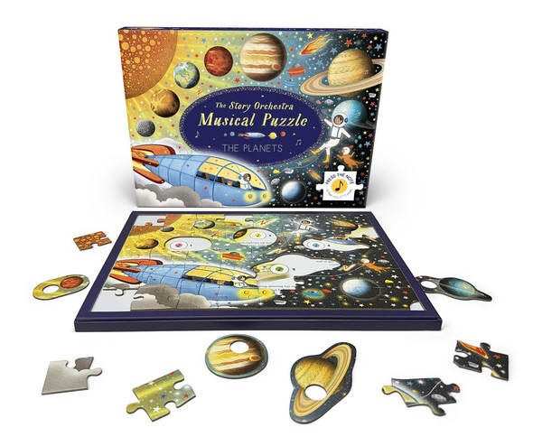 Musik-Puzzle The Planets 100 Teile, Holz, Bunt, Modell-Nr. 12345-image