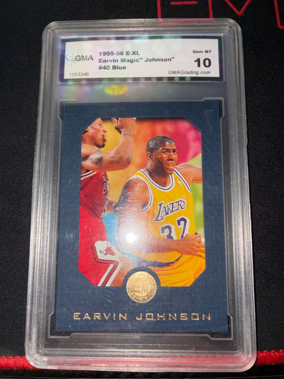 1995-96 Skybox E-XL Blue #40 Magic Johnson PSA 10 Gem Mint Low Pop!