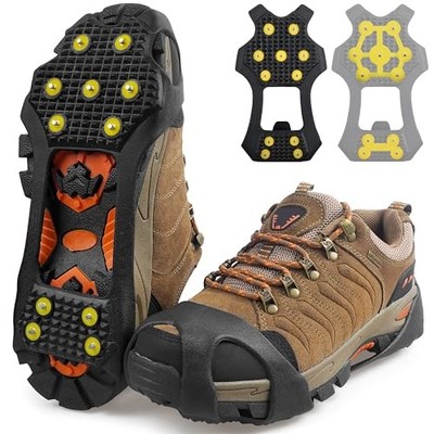 Ice Snow Cleats for Shoes and Boots,Walk Large(8.5-10 men/10-11.5 women)