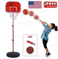 Kids Basketball Hoop In/Outdoor Adjustable Height Mini Toddler Basketball Hoops