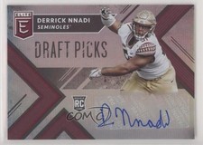 2018 Panini Elite Draft Picks Draft Picks Auto Derrick Nnadi #202 Auto 0v0