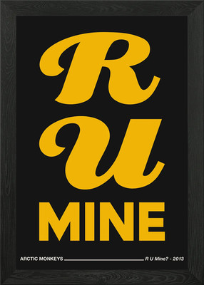 R U Mine Arctic Monkeys Gerahmtes Wandbild Poster Leinwanddruck Bild