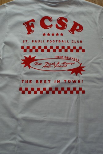 FC St. Pauli " Pizza Club" T-Shirt Gr. L weiß Herren neu NP 39,95€ - Bild 5 von 7