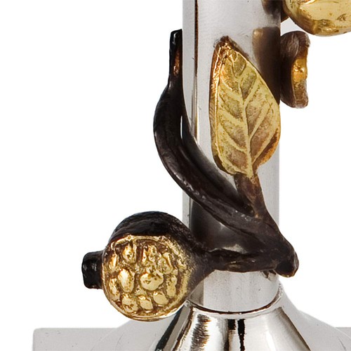 Yair Emanuel Candlestick Holders for Shabbat Candles Pomegranates Judaica Gif... - Picture 3 of 3