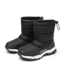 Kids Girls Boys Snow Boots Fur Lined Waterproof Winter Warm Non-slip Ski Boots