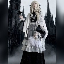 New Chinese Style women Long-sleeved dress Hanfu horse face skirt