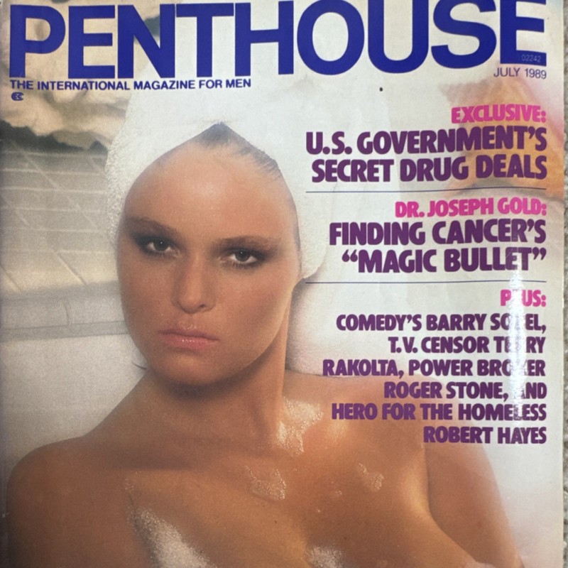 Penthouse July 1989 Illustrated Men’s Magazine US Govt Drug Deals Cancer Comedy