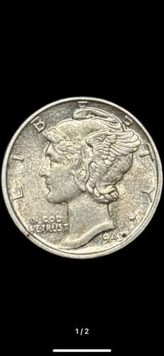 Mercury Dime 1943 XF Silver