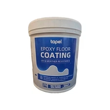 3-In-1 Epoxy Floor Coat Coating Mid Gray 35Oz (54Ft²) Primer  Paint Clear Coat