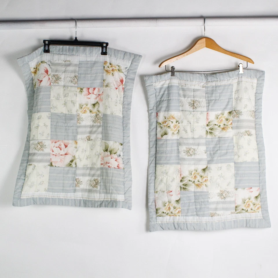 Sunham Home Fashions Floral 85" Square Quilt & 2 Shams 20" x 26" Matching - Image 4 of 4