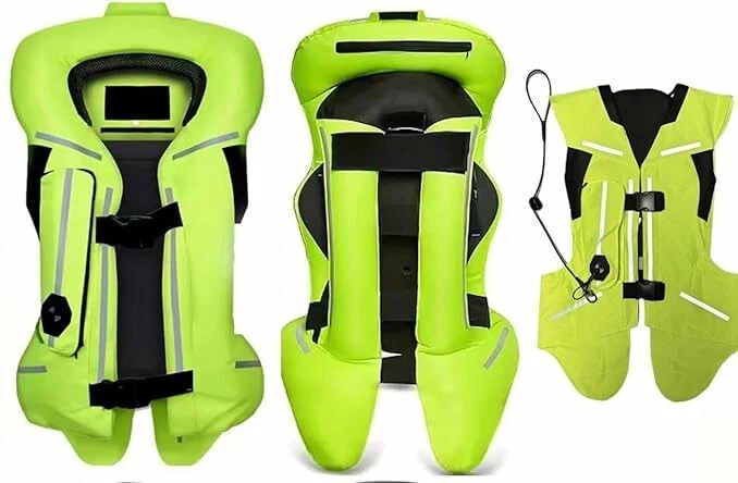 Motorcycle Safety Vest - 0.03S Trigger With Back Protector - XXL - Image 3 of 4