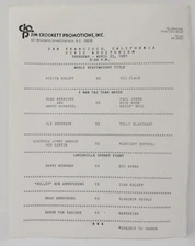 NWA WRESTLING 1987 JCP PROGRAM 4/23/1987 San Francisco FLAIR Koloff LOD Horsemen