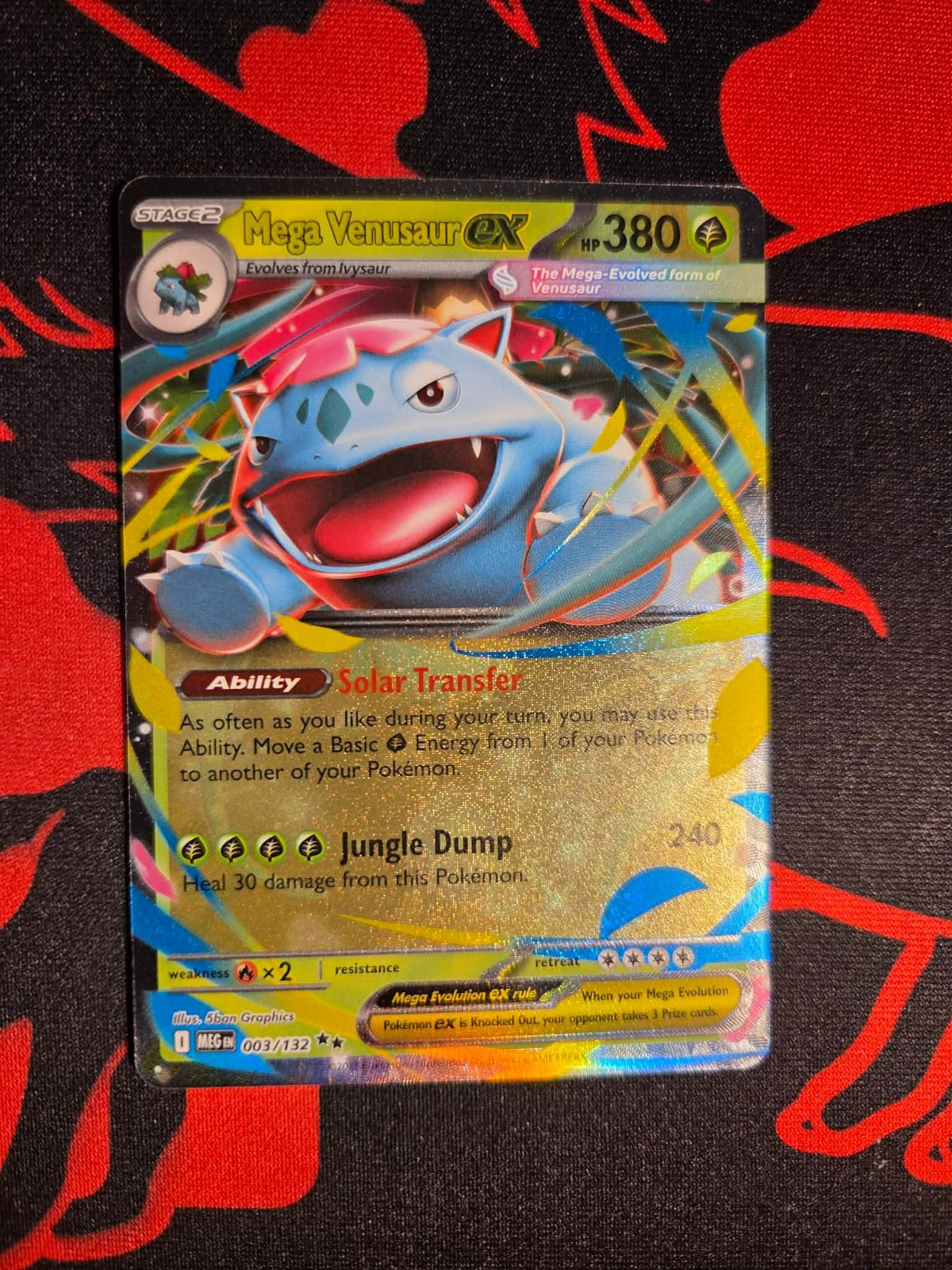 Mega Venusaur ex 003/132 Me01: Mega Evolution Holo NM/M