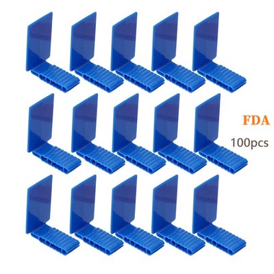 100 Dental Sensor Holder self-adhesive Digital X-ray Sensor Holder Anterior Blue