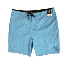 NWT Hurley One and Only Crossdye 21" Boardshorts Mens Size 36 Teal Blue Swim