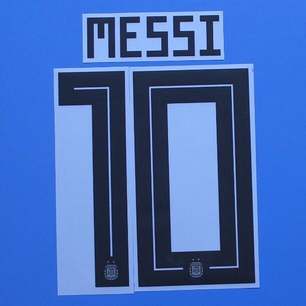 Argentina 2018 Lionel Messi Player Size Nameset Name Number ID Print SET