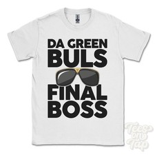DA GREEN BULS FINAL BOSS T-SHIRT funny xmas gift sandwick shetland islands