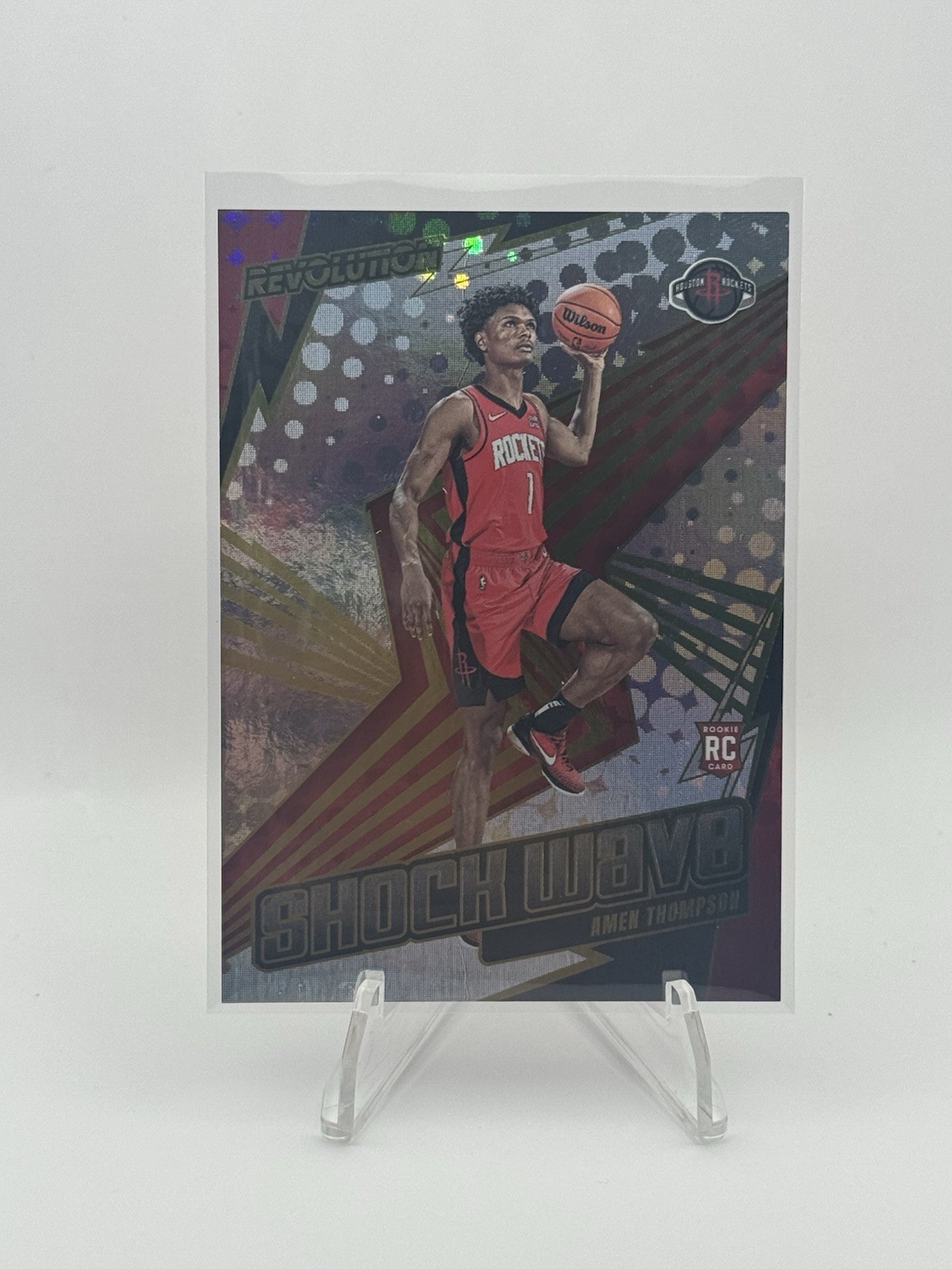 2023-24 Revolution Basketball Shock Wave Amen Thompson 20 RC Houston Rockets