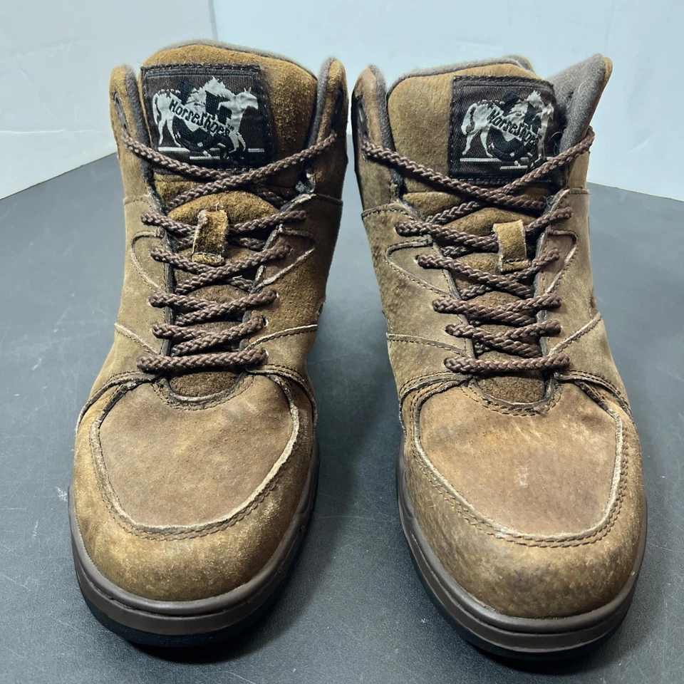 Botas de gamuza Roper Horseshoe atléticas/senderismo marrón para hombre talla 7 hechas por el hombre en EE. UU. Foto 2 de 4