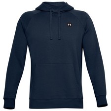 Under Armour Rival Fleece gef&uuml;tterter Kapuzenpullover Navy UK Gr&ouml;&szlig;e M