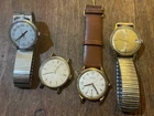 SMALL COLLECTION OF 4 VINTAGE WATCHES… TIMEX..TITUS..LUCERNE AND ROAMER