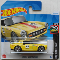Hot Wheels Honda S800 Racing Gelb Neu/Ovp Oldtimer Motorsport Auto Car Mattel HW