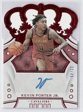 Kevin Porter Jr. 2019-20 Panini Crown Royale Basketball #CR-KPJ RC Auto Red /49