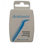 dentamine toothpicks 60 pieces pocket box plastic floss interdental brush