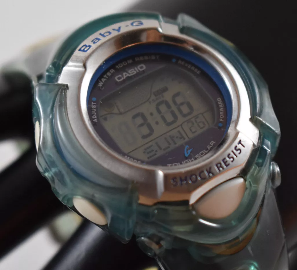 Casio Baby G Women s BGX 221 Solar Green Jelly Watch JAPAN NEW SOLAR BATT