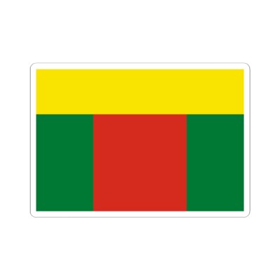 Lesser Flag of Bolivia 1826-1831 (Bolivia) STICKER Vinyl Kiss-Cut Decal