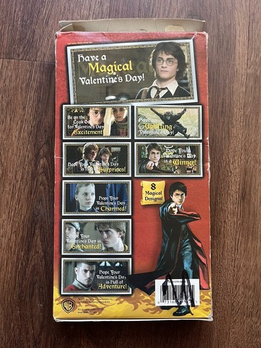 Vintage Harry Potter And The Goblet of Fire Flashy Foil Valentine Cards 2005 NIB - Picture 2 of 4