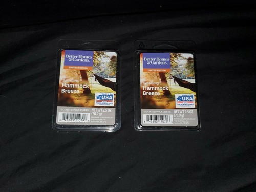 2 Packs HTF Better Homes & Gardens Scented Wax Cubes SWINGING HAMMOCK BREEZE - 第 1/2 張圖片