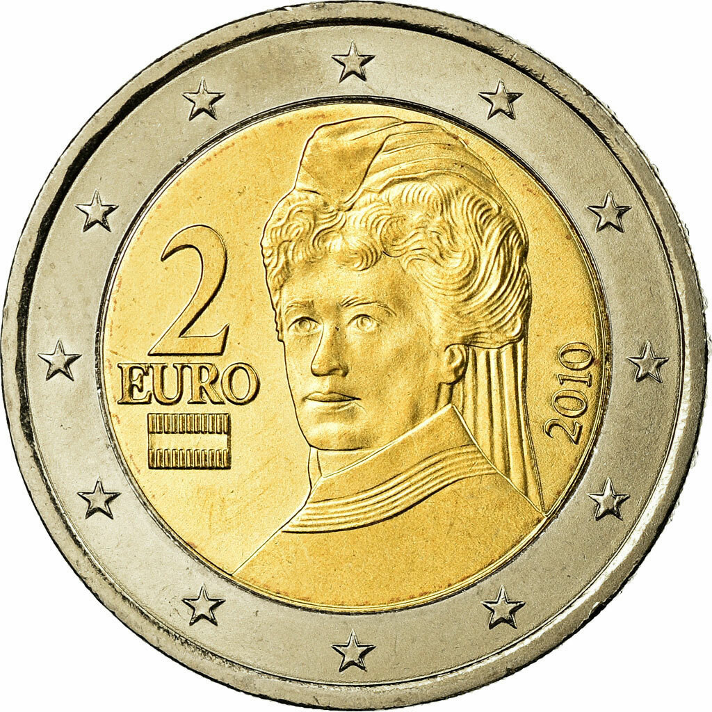Pièce 2 Euros Bertha Von Suttner 2002 Valeur 689518] Autriche, 2 Euro, 2010, SPL, Bi-Metallic, KM:3143 | eBay