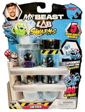 Mr Beast Lab Swarms Test Tube Lab 5 Pack w/ Ultra Rare Panther