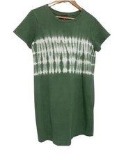 Vince Camuto tie-dyed green t-shirt dress size small