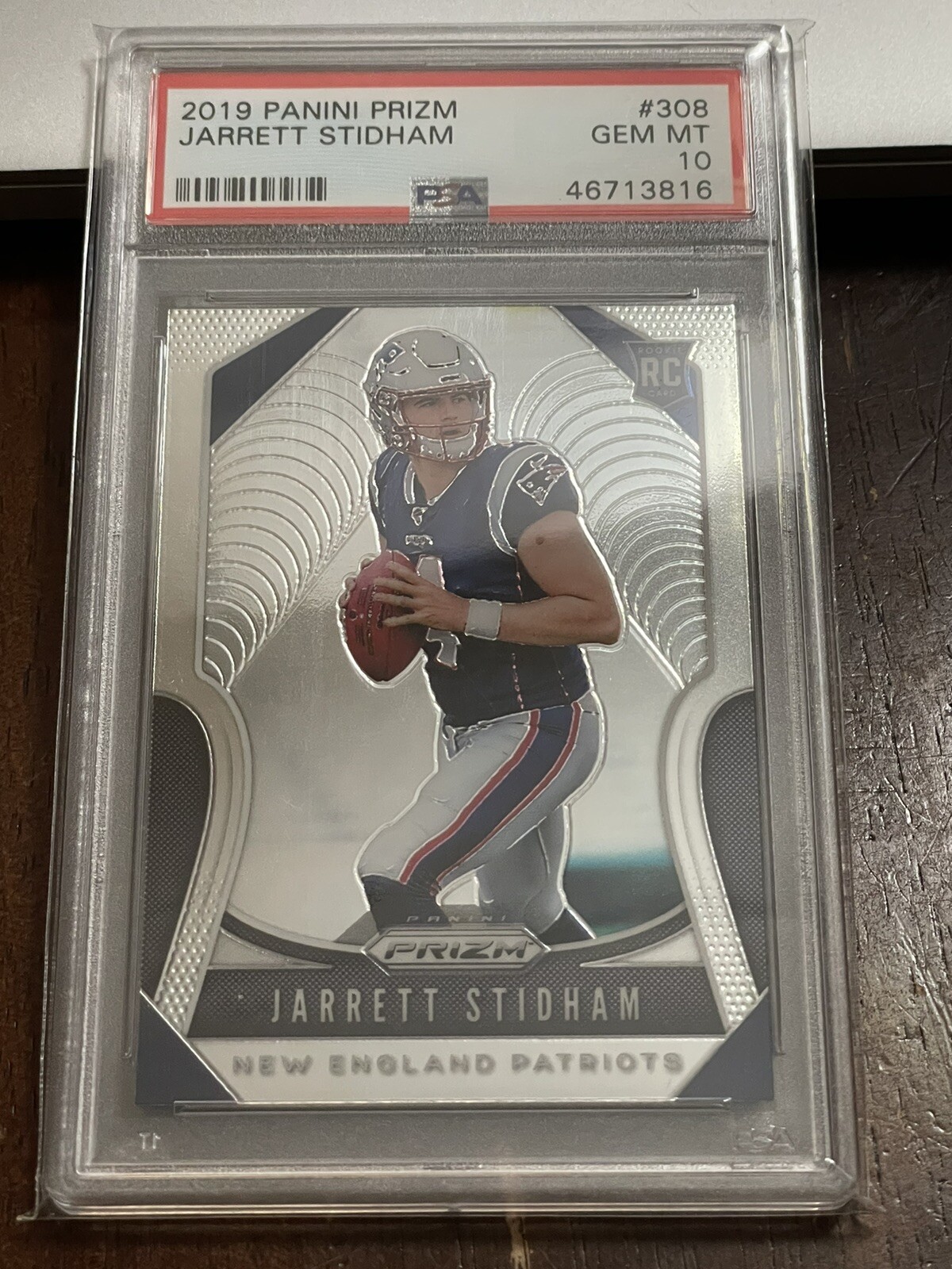 2019 Panini Prizm Football #308 - Jarrett Stidham - PSA 10 ROOKIE 🔥 RAIDERS!