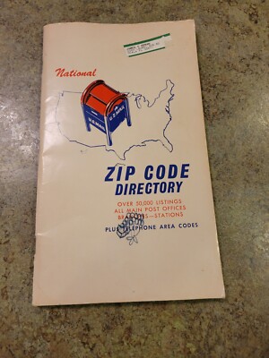 28リーヨプロフ読んでね　1104545 Vintage 1974 National Zip Code Directory US Mail Soft Cover Book
