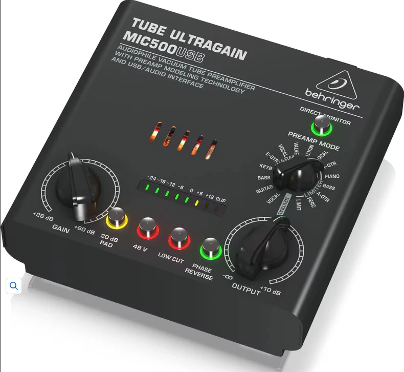 Behringer TUBE ULTRAGAIN MIC500USB [Vacuum Tube Preamp] Japan - Image 3 of 4