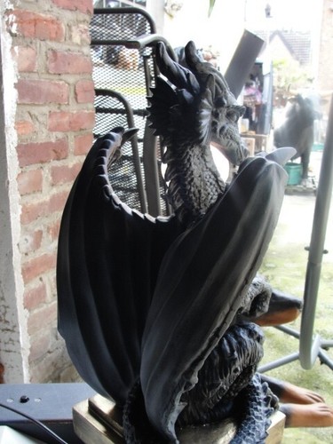 Drachenlampe Lampe Figur Standleuchte Gothic Dekofigur Drache Leuchte Deko 21 - Picture 4 of 7
